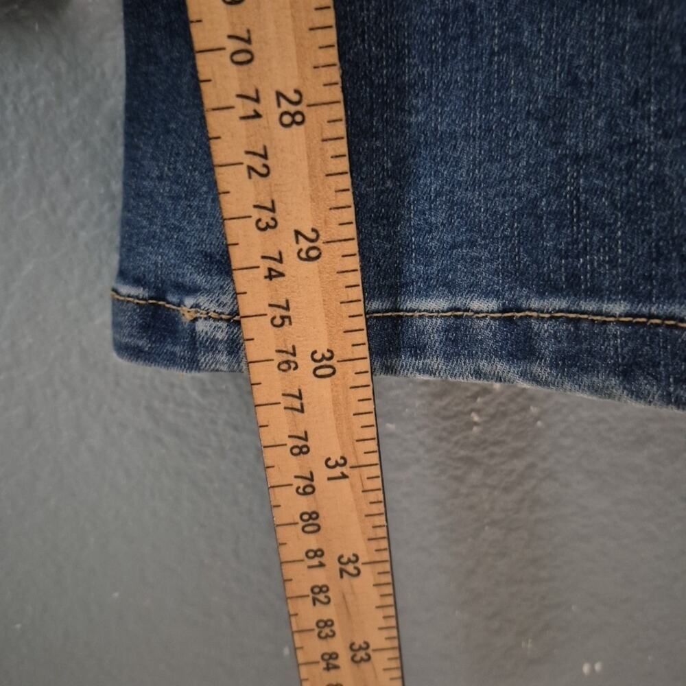 Lee Jeans Womens 2XL Blue Denim Stretch Heritage High Rise Pull On Flared Leg - Picture 10 of 15